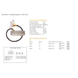 DZE REGULATOR NAPIĘCIA SUZUKI VS 700 INTRUDER '85-'87 VS 750 INTRUDER '88-'91 SUZUKI VS 800 '92-'97 32800-38A00 ESR752