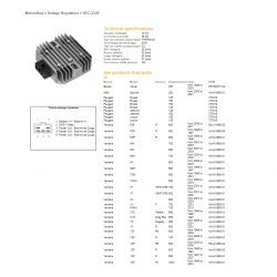 DZE REGULATOR NAPIĘCIA YAMAHA FZ6 '09-'17 FZR 600R '95-'99 SRX 700 '00-'02 TDM 850 '96-'01 TMAX 500 '00-'03 VT 700 VENTURE '01-'