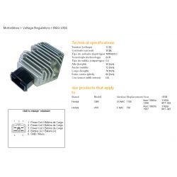 DZE REGULATOR NAPIĘCIA HONDA CB 600F '02-'06 CBF 500 '04-'07 CBR 1100XX '96-'98 FES 125/150/250 '97-'03 NES 125/150/250 '01-'03 