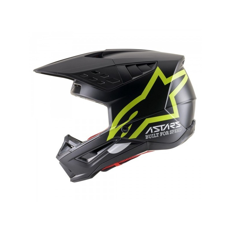 KASK ALPINESTARS S-M5 COMPASS BLACK/FLUO YELLOW/MATT 