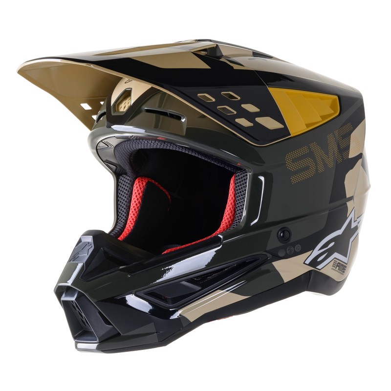 KASK ALPINESTARS S-M5 ROVER SAND TANGERINE CAMO GLOSSY 