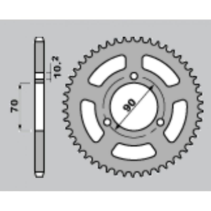 JR WYPRZEDAŻ ZĘBATKA TYLNA 239 42 HONDA MTX 80R '83-'86 JTR239.42