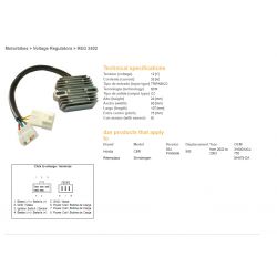 DZE REGULATOR NAPIĘCIA HONDA CBR 900RR '02-'03 CBR954 ESR690 31600-MCJ-750 SH678DA 35A