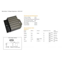 DZE REGULATOR NAPIĘCIA YAMAHA DT 50 '03-'06 MALAGUTI 50 '03-'06 MBK 50 '03-'06 DUCATI 1D4-H3598-00