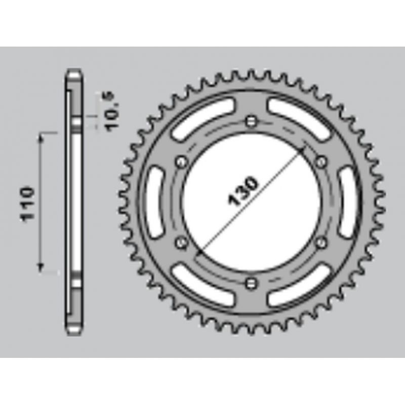 CHT WYPRZEDAŻ ZĘBATKA TYLNA 241 42 SUZUKI GSXR 1000 '09-'15 479-42 JTR479.42