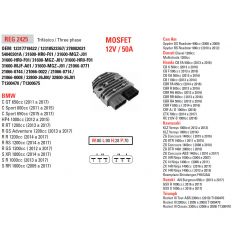 DZE REGULATOR NAPIĘCIA APRILIA BMW CAN AM DUCATI HONDA KAWASAKI SUZUKI TRIUMPH YAMAHA 50A