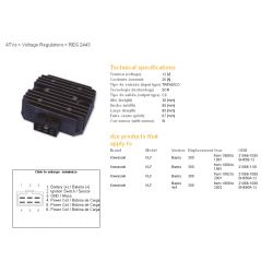 DZE REGULATOR NAPIĘCIA KAWASAKI KLF 300 BAYOU '88-'02 KEF 300 LAKOTA '95-'03 KFX 300 '01-'04 SH650A-12 21066-1089