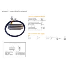 DZE REGULATOR NAPIĘCIA SUZUKI VS 1400 INTRUDER '87-'95 OEM-32800-38B00 ESR750 SH576-12 35A