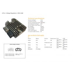 DZE REGULATOR NAPIĘCIA HONDA TRX 420FE/FM/TE/TM '07-'14 MUV 700 '09-'13 35A 31600-HP5-601 SH753AA ESR318