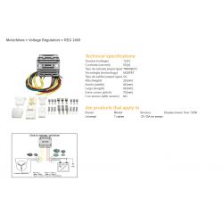 DZE REGULATOR NAPIĘCIA UNIWERSALNY MOSFET 50A 7 KABLI 3X ŻÓŁTE 2X CZERWONE 2X ZIELONE