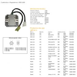 DZE REGULATOR NAPIĘCIA SUZUKI DL 650 V-STROM '04-'09 SV 650 '03-'08 SV 1000 '03-'07 VL 800 VOLUSIA '01-'02 LT-A QUAD RUNNER '01-