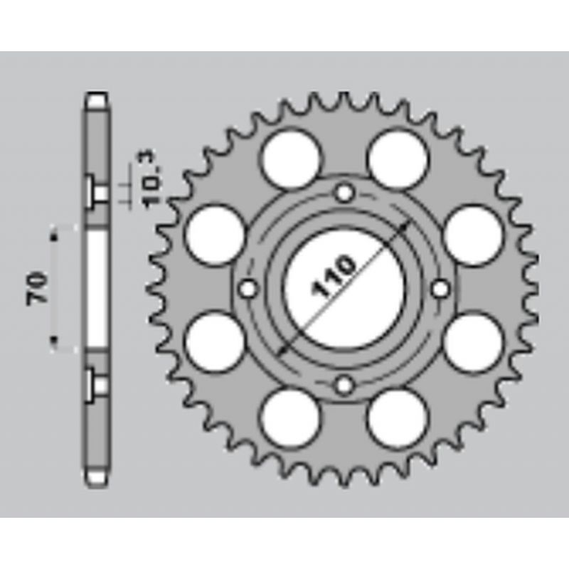 CHT WYPRZEDAŻ ZĘBATKA TYLNA 246 41 HONDA CB 250N '78-'82 A4140246410