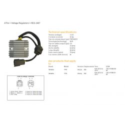 DZE REGULATOR NAPIĘCIA YAMAHA YFM 300 GRIZZLY '12-'13 KYMCO MXU 450 '10-'12 1SC-H1960-00-00, 1SC-H1960-01-00