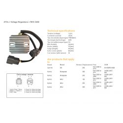 DZE REGULATOR NAPIĘCIA KYMCO MXU 150/250/300 '04-'11 CAN AM DS 250 '06-'15 ARCTIC CAT 150/250/300 '06-'19 35A 31600-LBA7-900 ESR