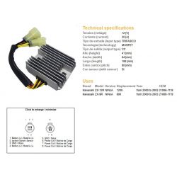 DZE REGULATOR NAPIĘCIA KAWASAKI ZX-9R '00-'03 ZX 12R '00-'03 35A 21066-1119 ESR516