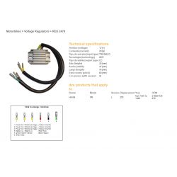 DZE REGULATOR NAPIĘCIA HONDA XR 250L '91-'96 31600-KV6-670 12V/20A