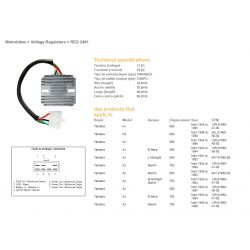 DZE REGULATOR NAPIĘCIA YAMAHA XJ 550/600/650/750/900 '80-'89 XS 650 '78-'83 YX 600 RADIAN '86-'88 12R-81960-A1-00 4H7-81960-50 3