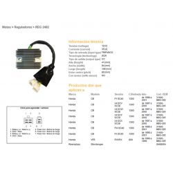 DZE REGULATOR NAPIĘCIA HONDA CB 1300 '97-'01 VFR 800 '98-'99 SC38, SC40, VFR800 98-99 31600-MBG-305 SH6890A