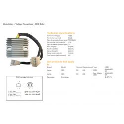 DZE REGULATOR NAPIĘCIA HONDA CBR 600RR '03-'06 SH678-FA 31600-MEE-872