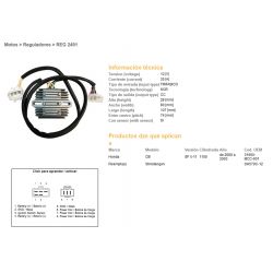 DZE REGULATOR NAPIĘCIA HONDA CB 1100 SF X11 '00-'03 31600-MCC-601 SH579C-12 12V/35A
