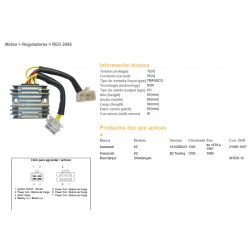 DZE REGULATOR NAPIĘCIA KAWASAKI KZ 1300A/B '79-'81 21066-1007 SH530-12 ESR470
