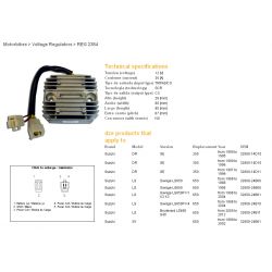 DZE REGULATOR NAPIĘCIA SUZUKI DR 250SE '90-'95 DR 350SE '90-'99 LS 650 SAVAGE '95-'12 SV 650 '99-'02 CAGIVA 650 RAPTOR '01-'05 3