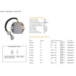 DZE REGULATOR NAPIĘCIA HYOSUNG GT 250R '08-'13 GT 650S/R '08-'13 GV 250 '09-'13 GV 650 '07-'13 MS3 125/250 ST7 700 '10-'13 TE 45