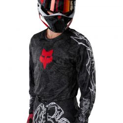 BLUZA MOTOCYKLOWA FOX 180 ABYSS BLACK  ENDURO CROSS