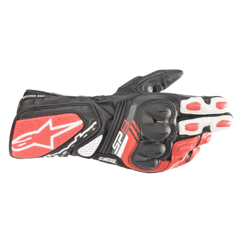 RĘKAWICE ALPINESTARS SP-8 V3 BLACK/WHITE/BRIGHT RED 