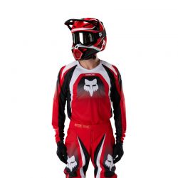 BLUZA MOTOCYKLOWA FOX 180 FRAME EXTD SIZES RED  ENDURO CROSS