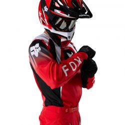 BLUZA MOTOCYKLOWA FOX 180 FRAME EXTD SIZES RED  ENDURO CROSS