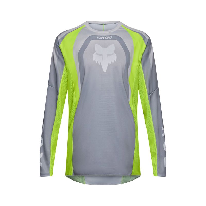 BLUZA MOTOCYKLOWA FOX 180 FRAME GREY YELLOW  ENDURO CROSS