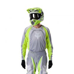 BLUZA MOTOCYKLOWA FOX 180 FRAME GREY YELLOW  ENDURO CROSS
