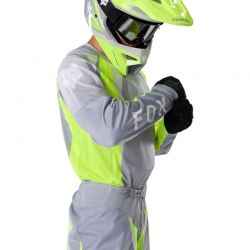 BLUZA MOTOCYKLOWA FOX 180 FRAME GREY YELLOW  ENDURO CROSS