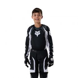 BLUZA MOTOCYKLOWA JUNIOR FOX 180 FRAME BLACK  ENDURO CROSS