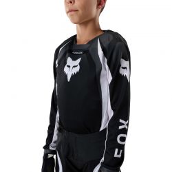 BLUZA MOTOCYKLOWA JUNIOR FOX 180 FRAME BLACK  ENDURO CROSS