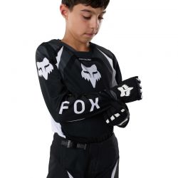 BLUZA MOTOCYKLOWA JUNIOR FOX 180 FRAME BLACK  ENDURO CROSS