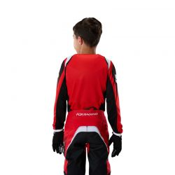BLUZA MOTOCYKLOWA JUNIOR FOX 180 FRAME RED  ENDURO CROSS