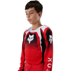 BLUZA MOTOCYKLOWA JUNIOR FOX 180 FRAME RED  ENDURO CROSS