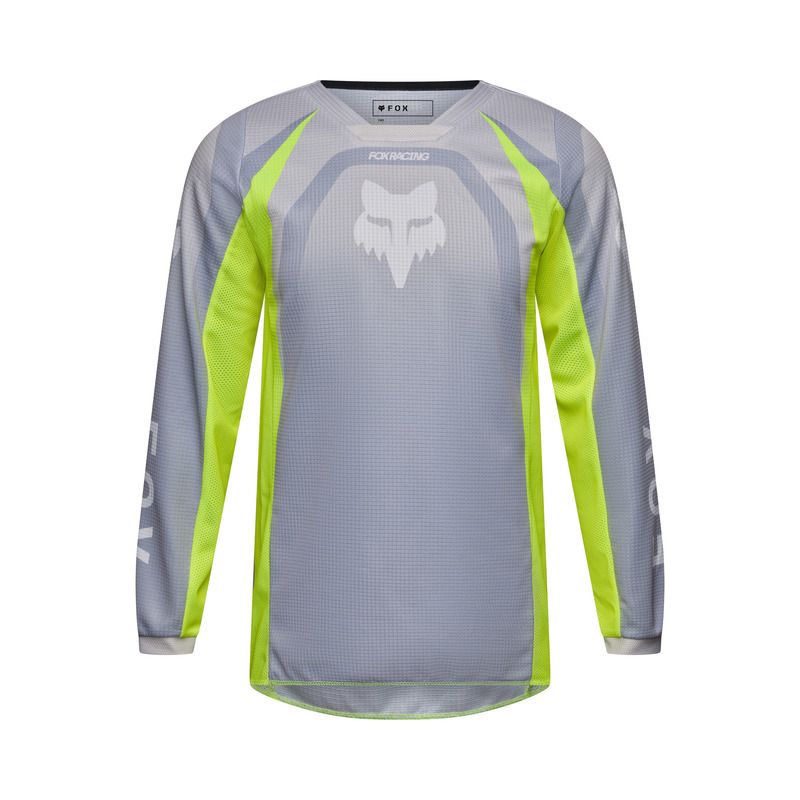 BLUZA MOTOCYKLOWA JUNIOR FOX 180 FRAME GREY YELLOW  ENDURO CROSS