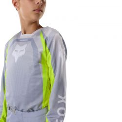 BLUZA MOTOCYKLOWA JUNIOR FOX 180 FRAME GREY YELLOW  ENDURO CROSS