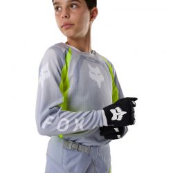 BLUZA MOTOCYKLOWA JUNIOR FOX 180 FRAME GREY YELLOW  ENDURO CROSS