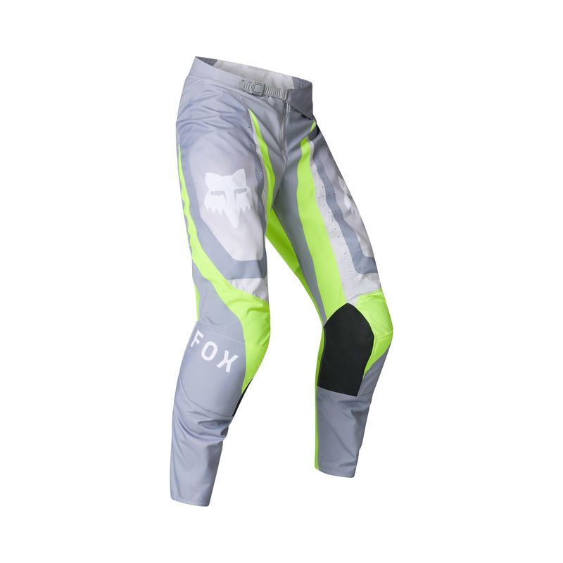 SPODNIE MOTOCYKLOWE FOX 180 FRAME GREY YELLOW  ENDURO CROSS