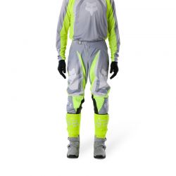 SPODNIE MOTOCYKLOWE FOX 180 FRAME GREY YELLOW  ENDURO CROSS