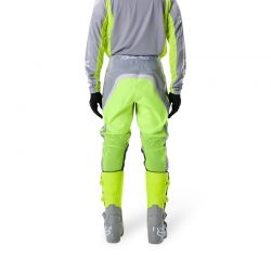 SPODNIE MOTOCYKLOWE FOX 180 FRAME GREY YELLOW  ENDURO CROSS