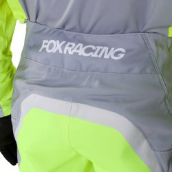 SPODNIE MOTOCYKLOWE FOX 180 FRAME GREY YELLOW  ENDURO CROSS