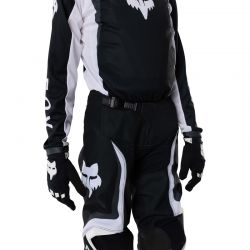 SPODNIE MOTOCYKLOWE JUNIOR FOX 180 FRAME BLACK 24 ENDURO CROSS