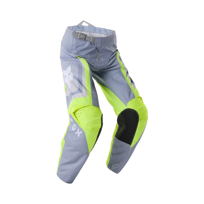 SPODNIE MOTOCYKLOWE JUNIOR FOX 180 FRAME GREY YELLOW 28 ENDURO CROSS