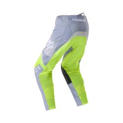 SPODNIE MOTOCYKLOWE JUNIOR FOX 180 FRAME GREY YELLOW 28 ENDURO CROSS