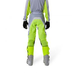 SPODNIE MOTOCYKLOWE JUNIOR FOX 180 FRAME GREY YELLOW 28 ENDURO CROSS